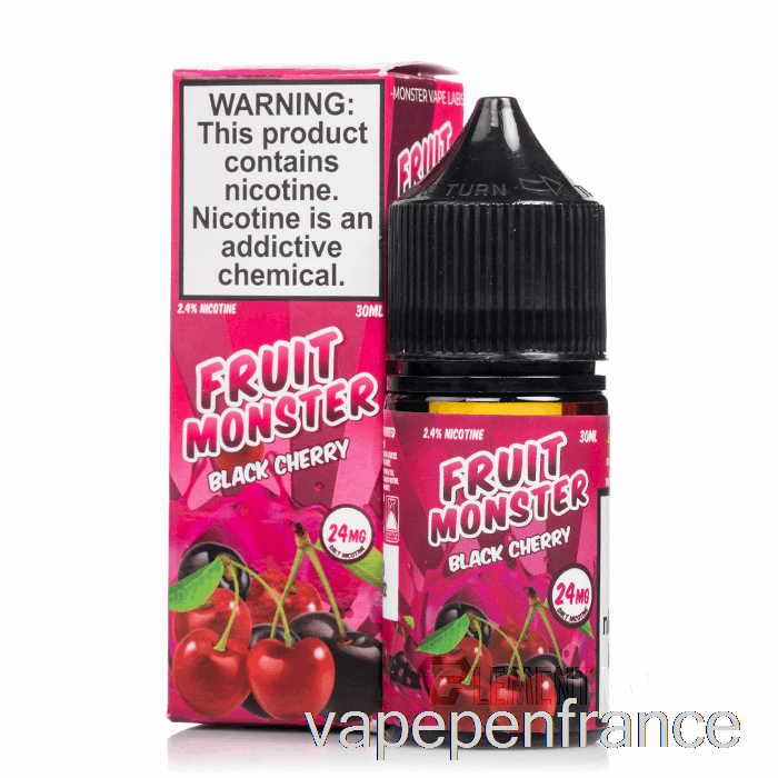 Cerise Noire - Sels De Fruits Monstres - Stylo Vape 30 Ml 24 Mg